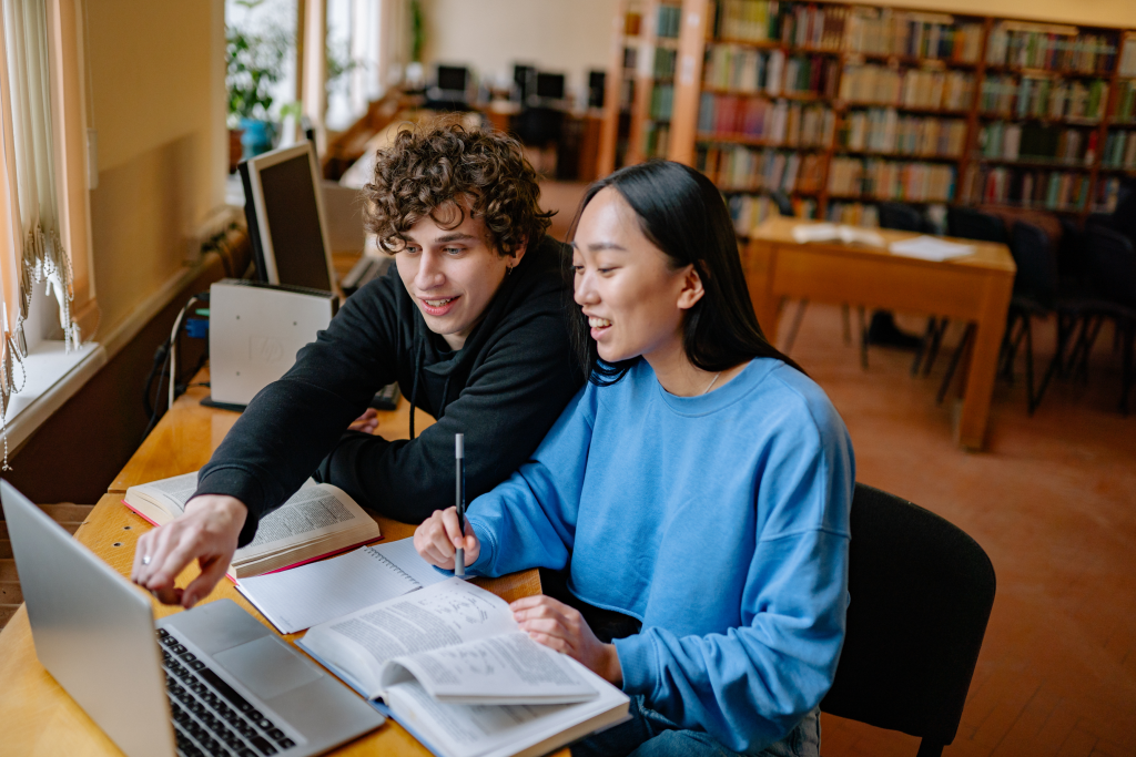 student studying GCSE online at home UK